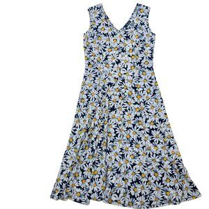 BALI Sleeveless midi v-neck dress size medium